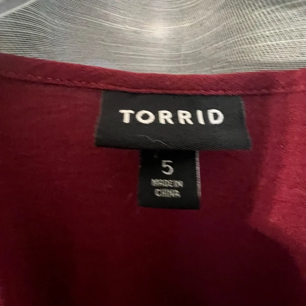 Torrid Rich Red Midi Dress - Picture 4 of 5